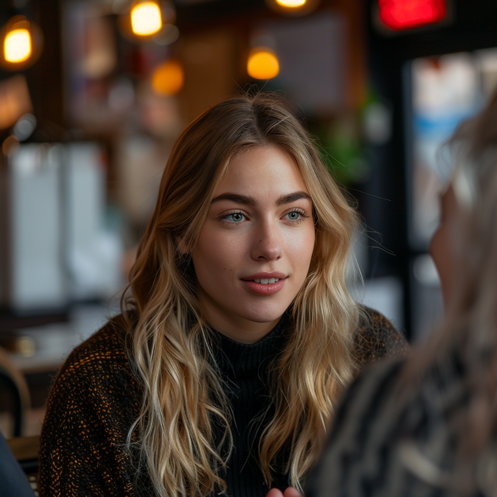 Une femme rencontre une femme d'âge moyen dans un café | Source : Midjourney