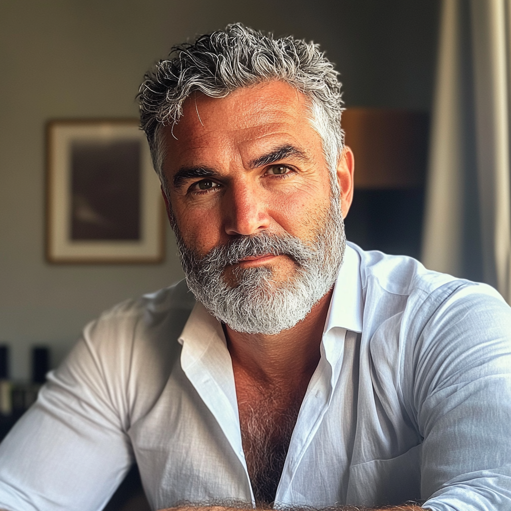 Gros plan sur un homme âgé | Source : Midjourney
