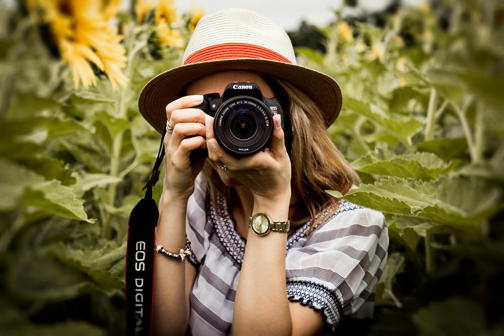 Un photographe dans un champ | Source : Pexels