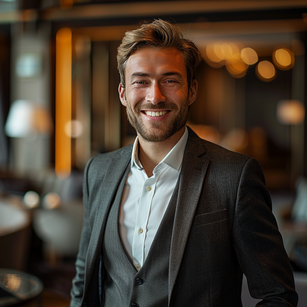 Un directeur d'hôtel | Source : Midjourney
