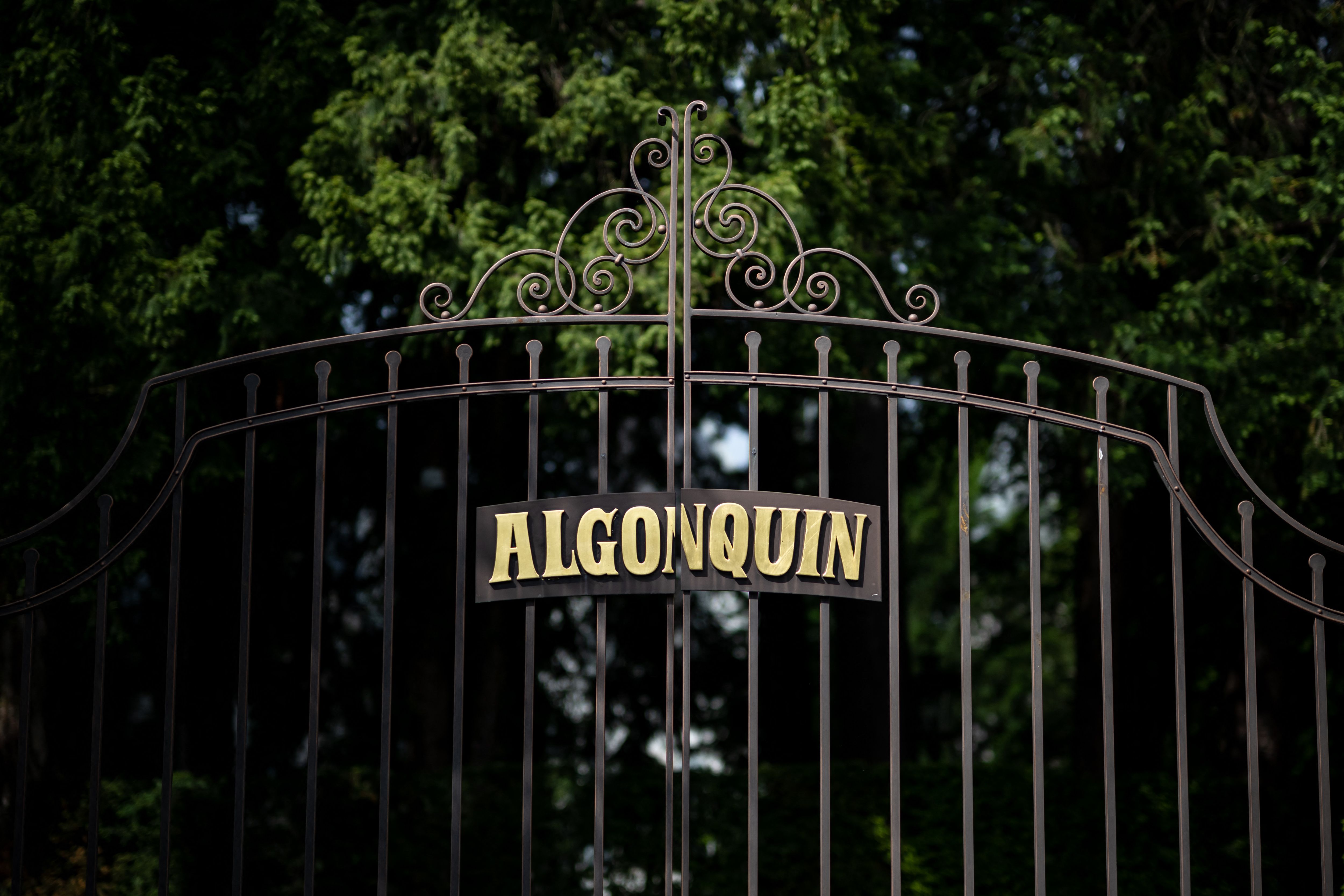 Le portail du Château Algonquin, la maison de Turner en Suisse | Source : Getty Images