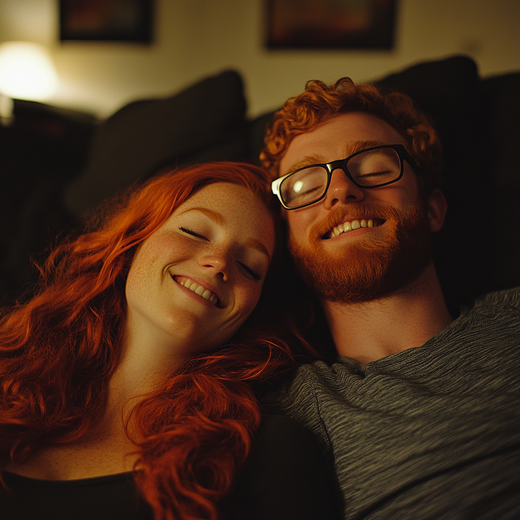 Un couple qui rit | Source : Midjourney