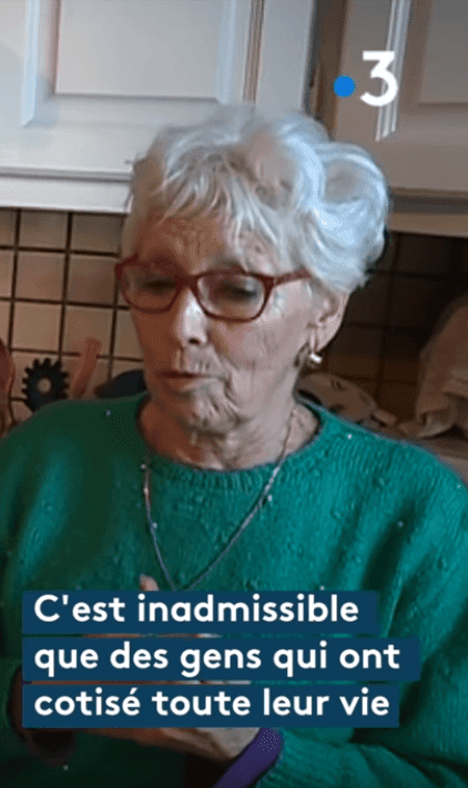Marie Claire dans "Grand débat : la précarité des femmes retraitées agricoles" | source :  France 3 Nouvelle-Aquitaine / youtube