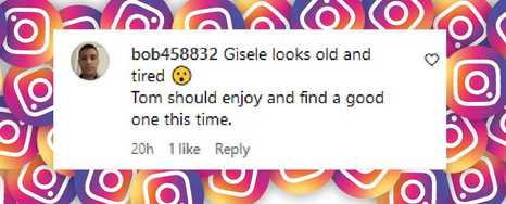 Un commentaire sur l'apparence de Gisele Bündchen après qu'elle a dévoilé son baby bump, tiré d'un post daté du 29 octobre 2024 | Source : Instagram/tmz_tv/