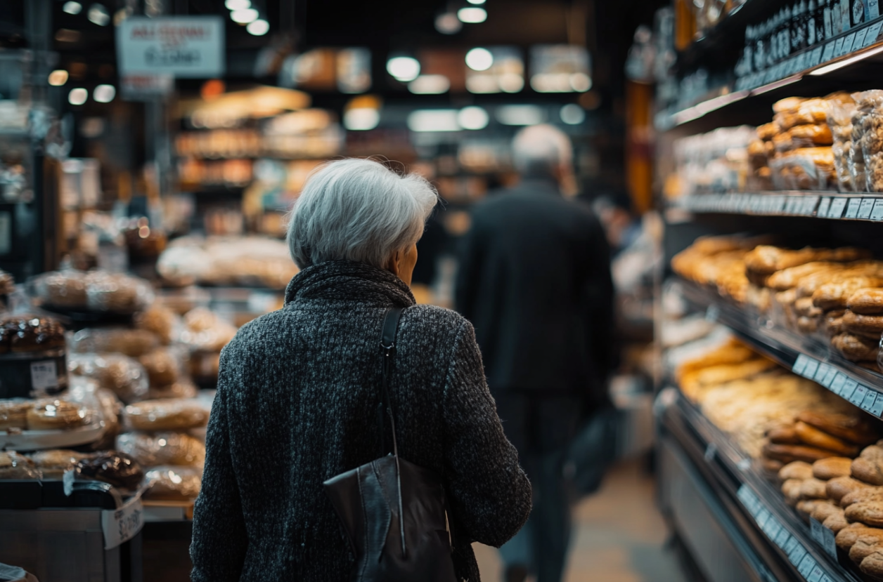 Une femme dans une épicerie | Source : Midjourney