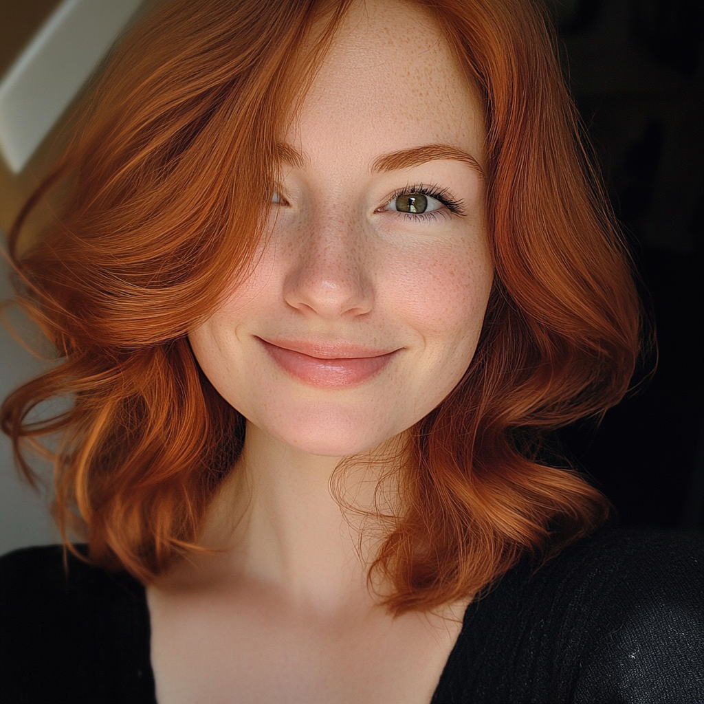 Une femme souriante | Source : Midjourney