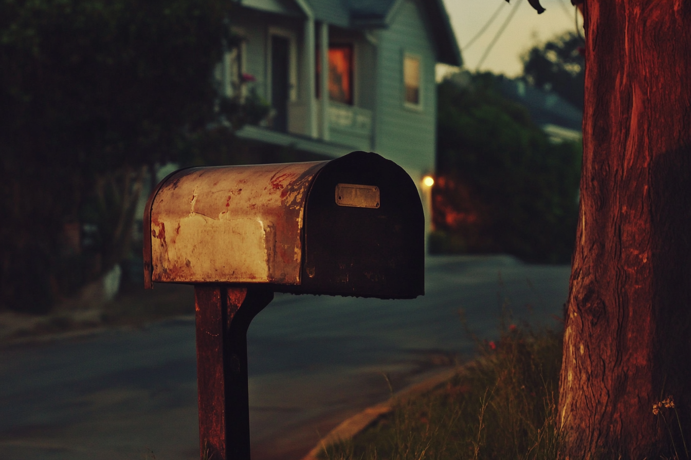 Une vieille boîte aux lettres rouillée | Source : Midjourney