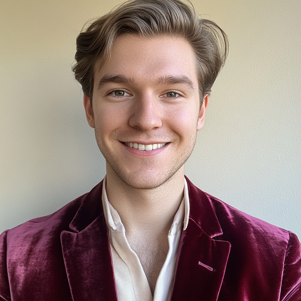 Un jeune homme portant un blazer en velours | Source : Midjourney