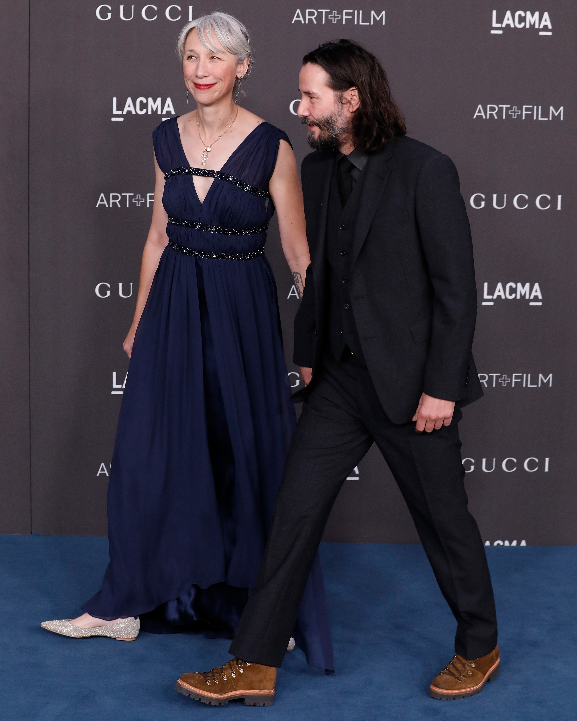 Alexandra Grant et Keanu Reeves à Los Angeles, Californie, le 02 novembre 2019 | Source : Getty Images
