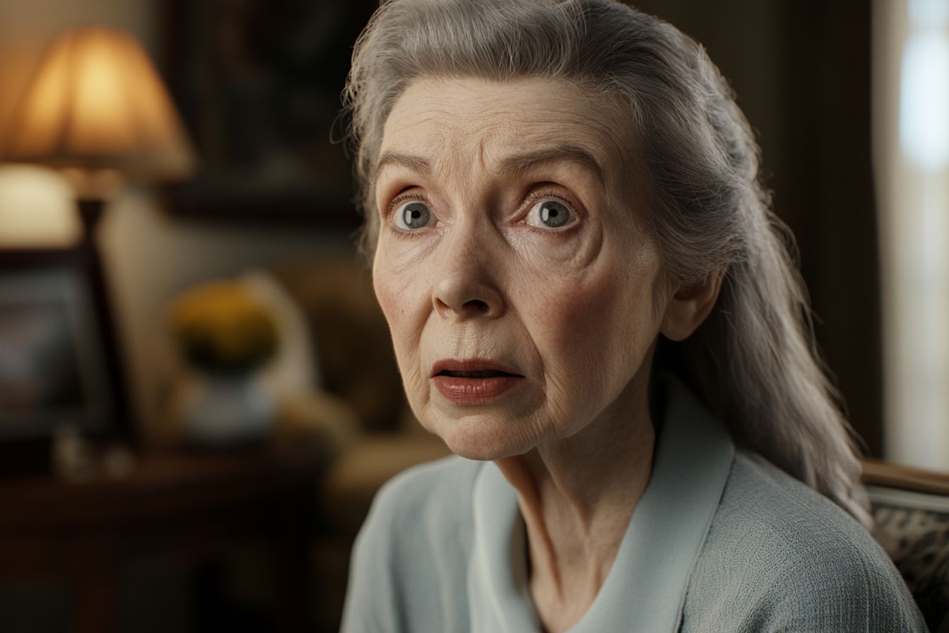 Une femme âgée inquiète | Source : Midjourney