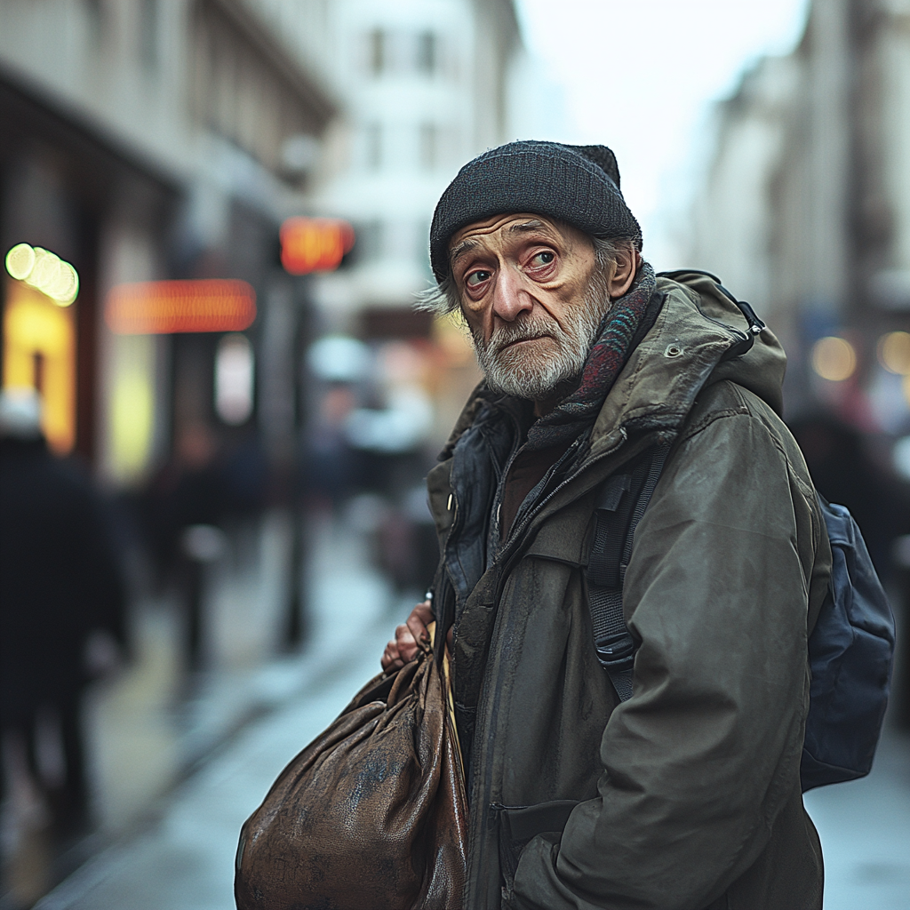 Un homme triste qui regarde de son côté | Source : Midjourney