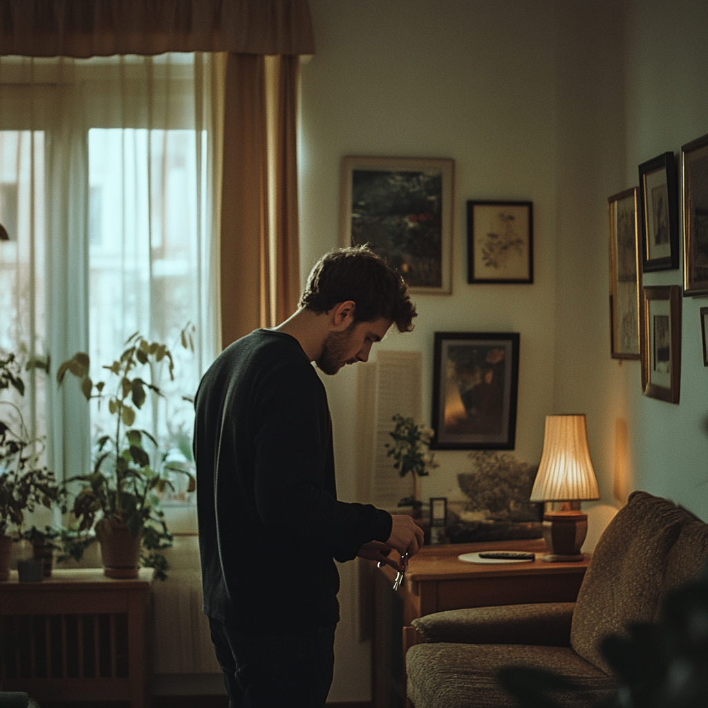 Un homme à la recherche de ses clés | Source : Midjourney