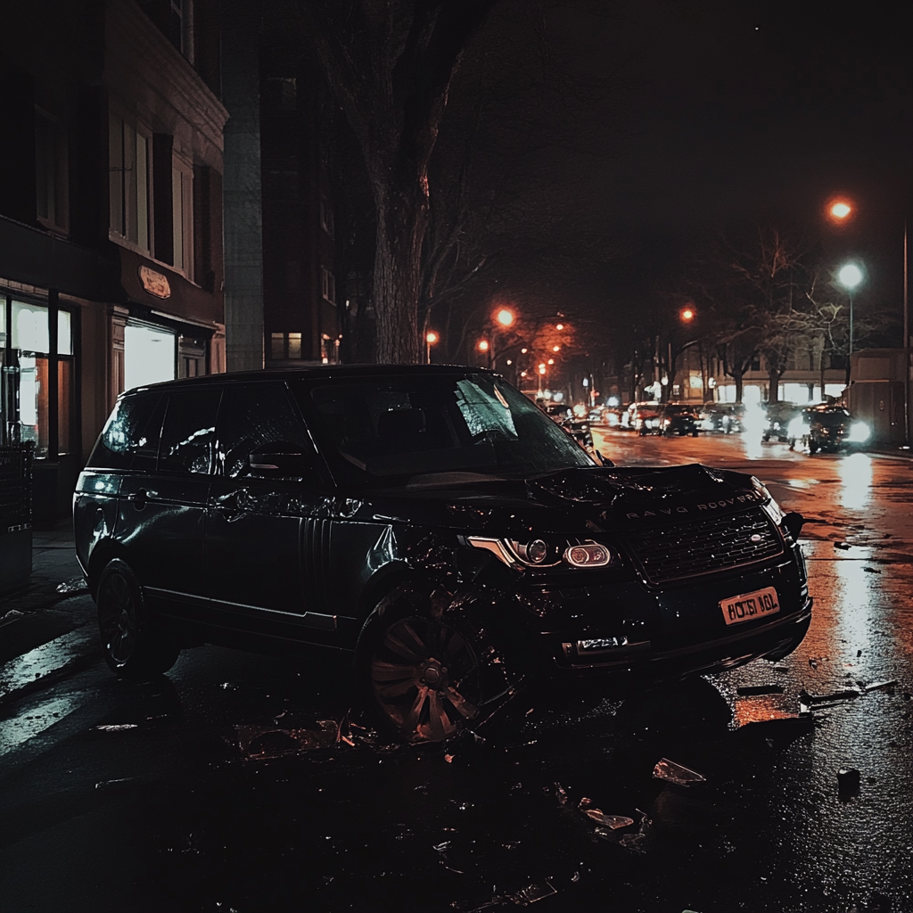 Une scène d'accident de voiture | Source : Midjourney