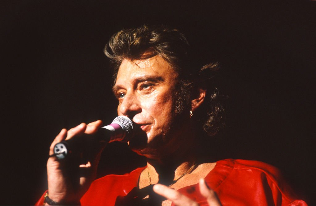 Johnny Hallyday sur scène. . І Source : Getty Images