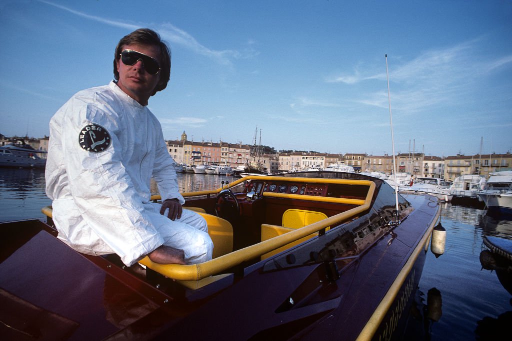 Didier Pironi, Saint Tropez, port de Saint Tropez, Saint-Tropez, France, 21 juillet 1985. | Photo : Getty Images