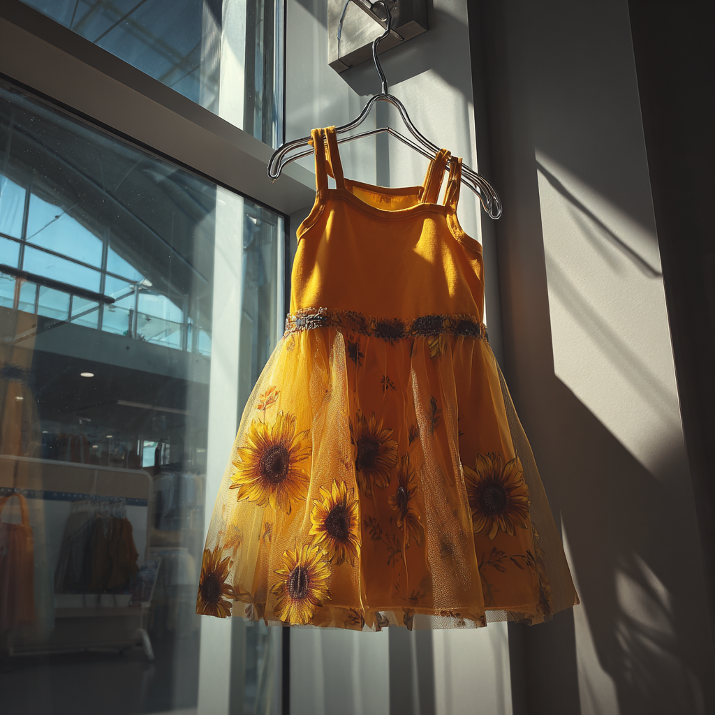 La robe jaune tournesol d'un enfant | Source : Midjourney