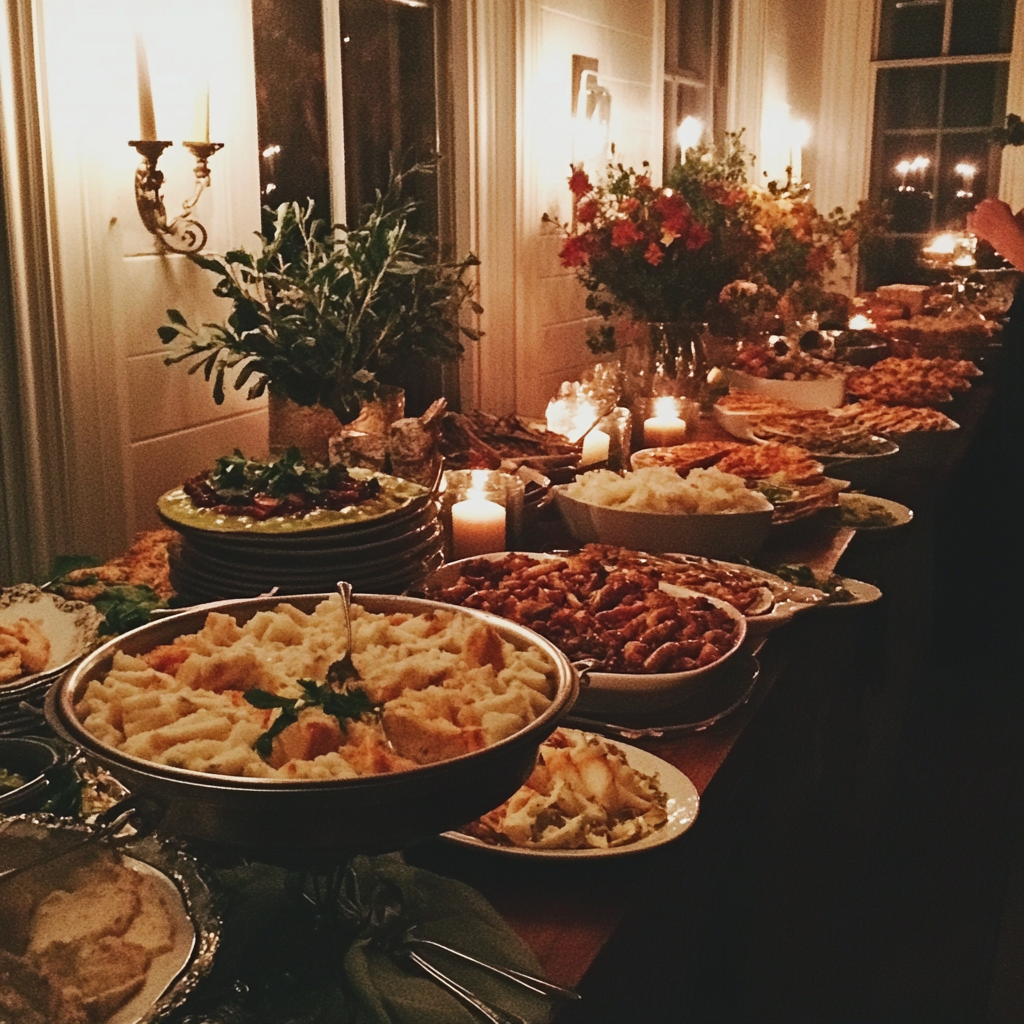 Un buffet de mariage | Source : Midjourney