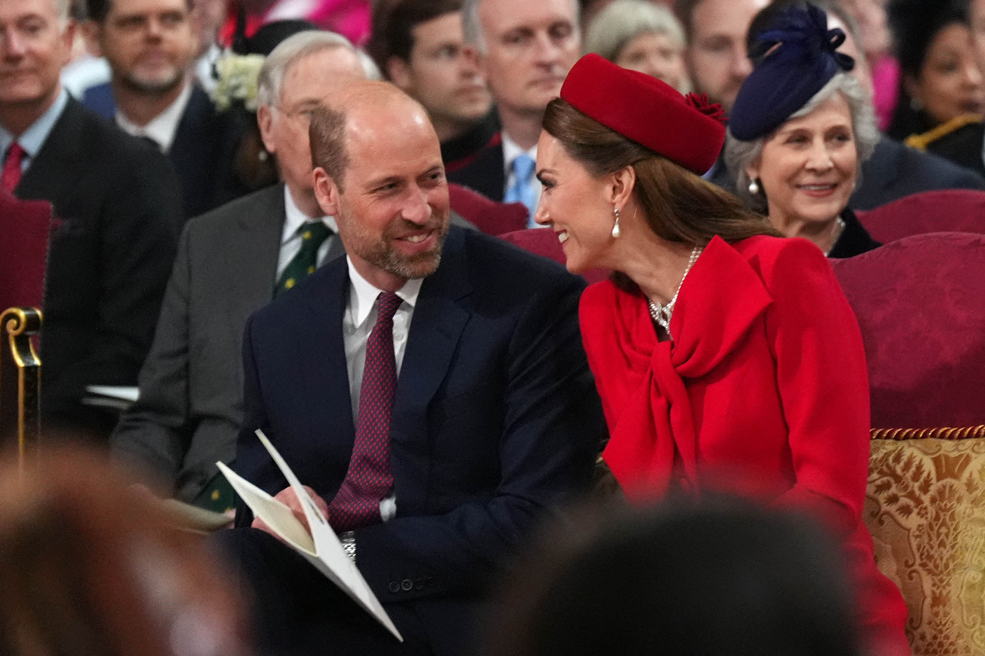 Le prince William et la princesse Catherine assistent à la cérémonie annuelle du Commonwealth Day à l'abbaye de Westminster à Londres, le 10 mars 2025 | Source : Getty Images