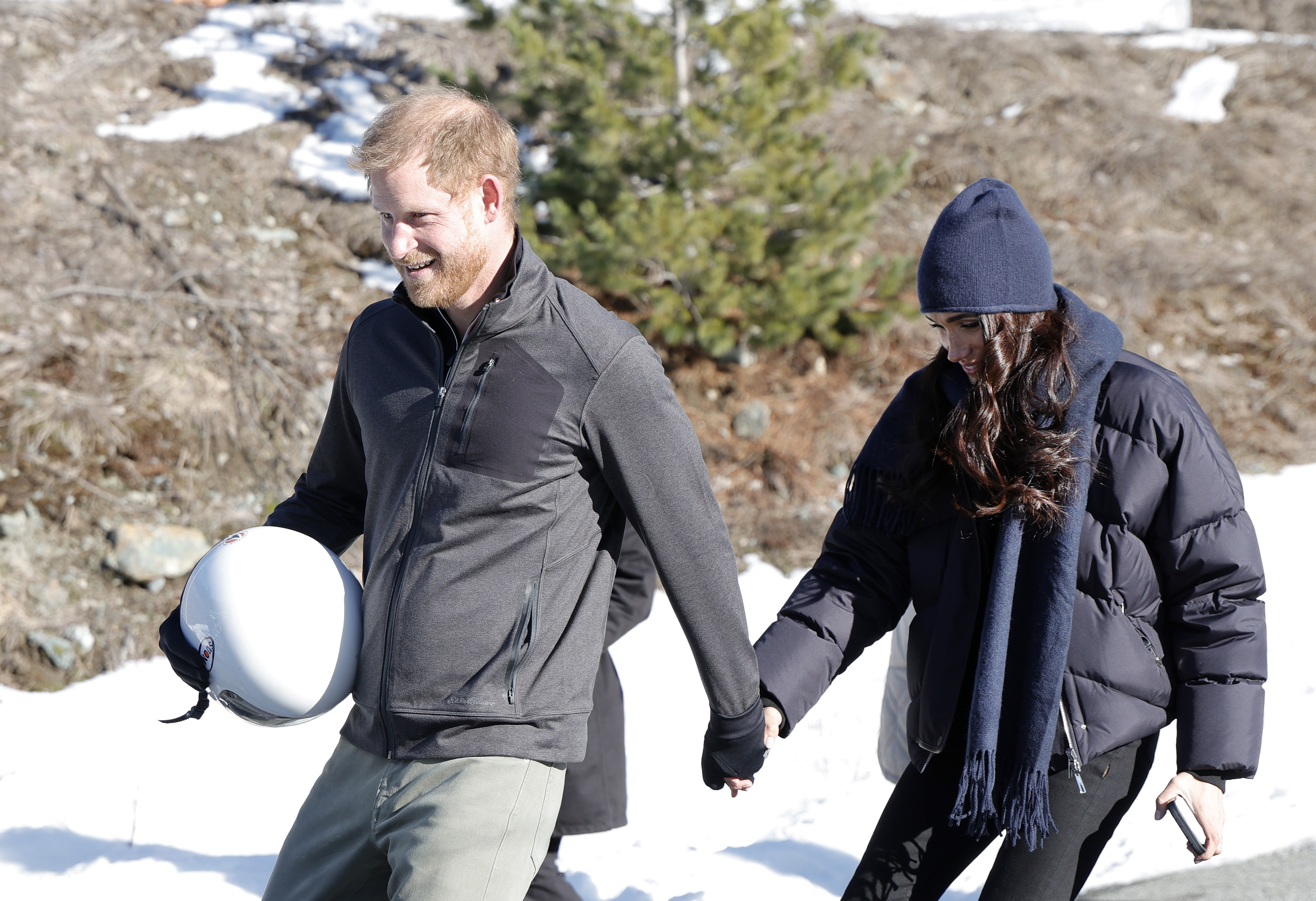 Le prince Harry et Meghan Markle au camp d'entraînement hivernal des Invictus Games Vancouver Whistlers 2025's One Year To Go, le 15 février 2024 | Source : Getty Images