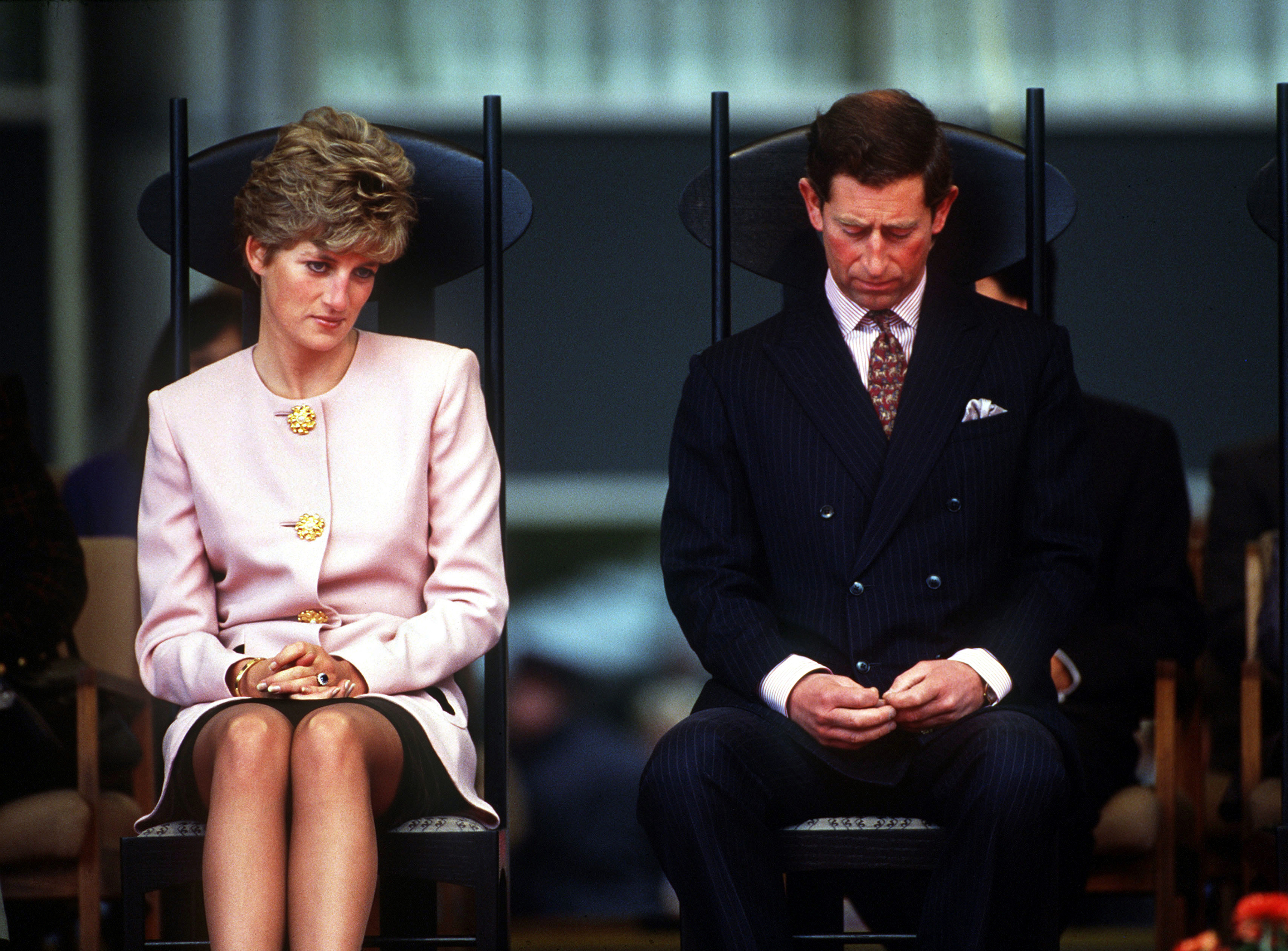 La princesse Diana et le roi Charles III lors d'une cérémonie de bienvenue à Toronto, au Canada, le 1er octobre 1991 | Source : Getty Images