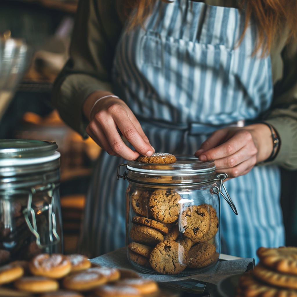 Un pot de biscuits | Source : Midjourney