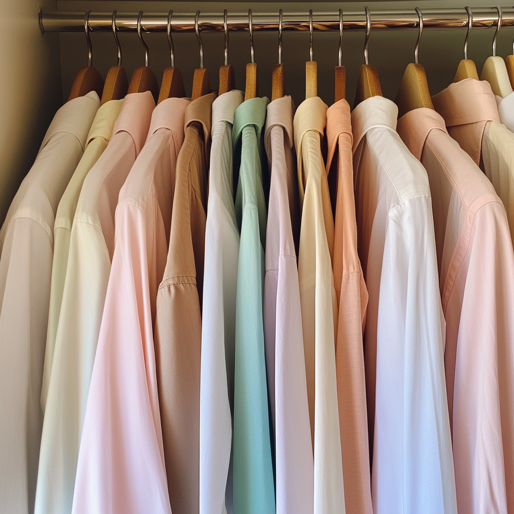 Vêtements sur cintres | Source : Midjourney