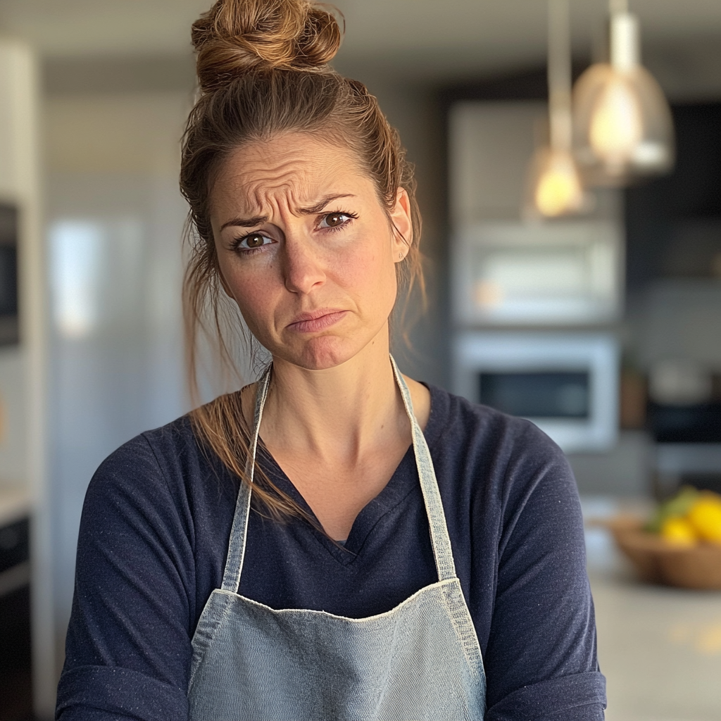 Une femme debout dans une cuisine portant un tablier | Source : Midjourney