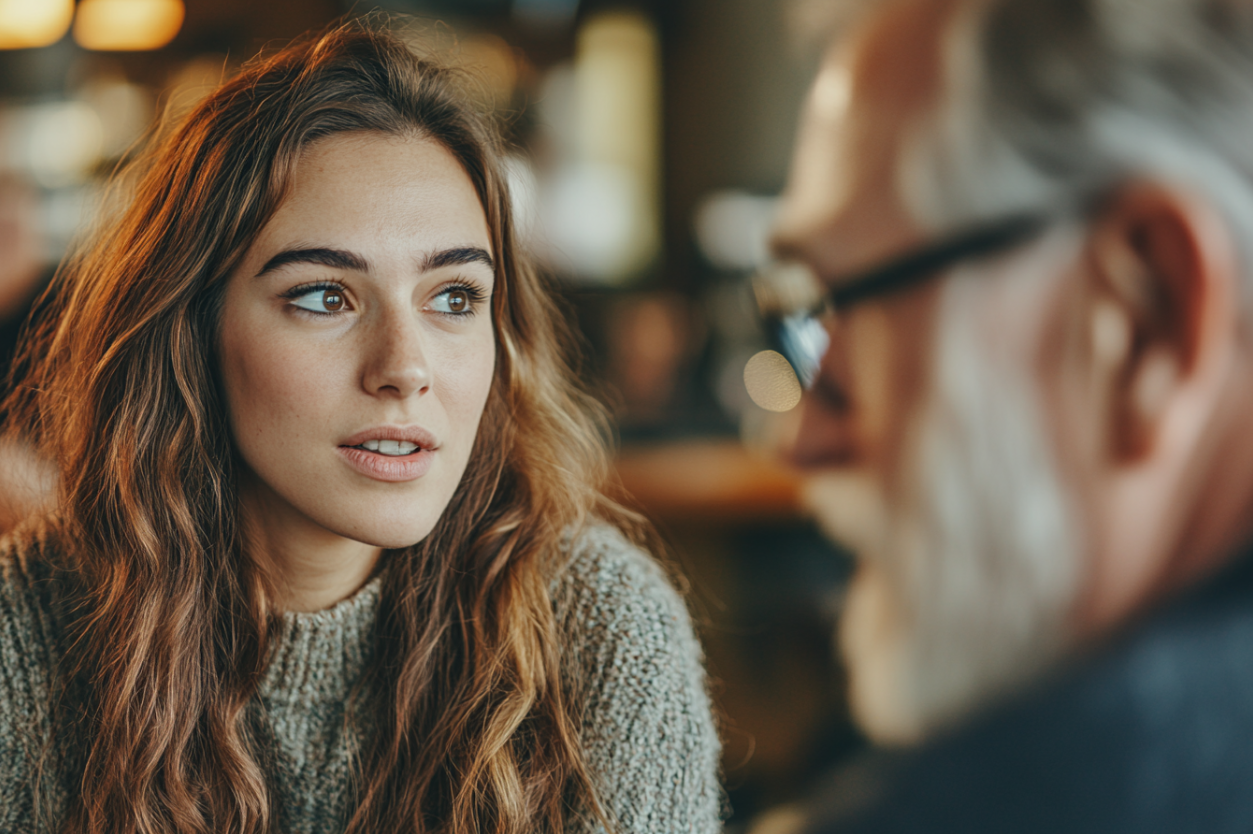 Une femme parle à son oncle | Source : Midjourney