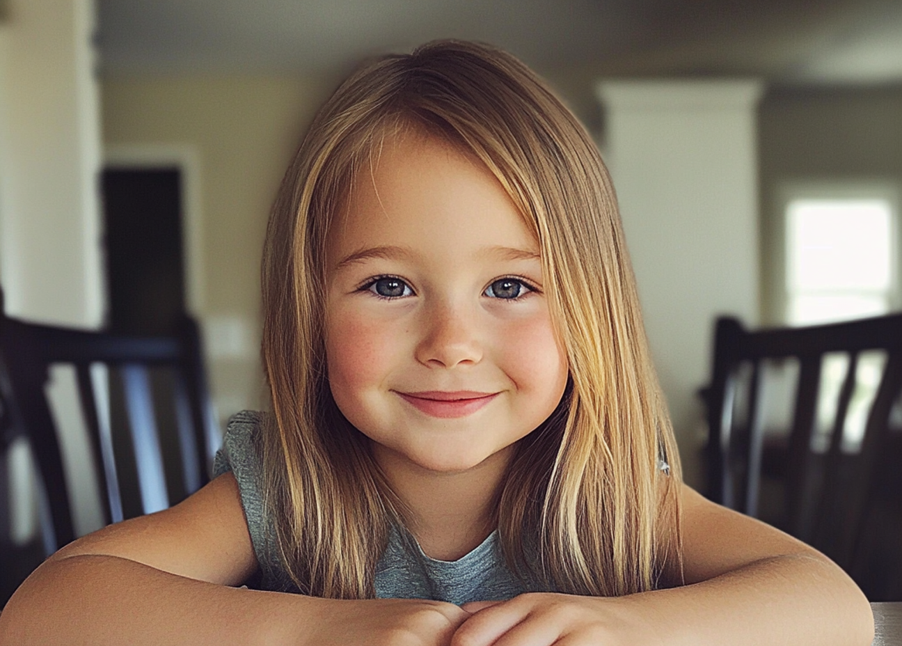 Une petite fille souriante | Source : Midjourney