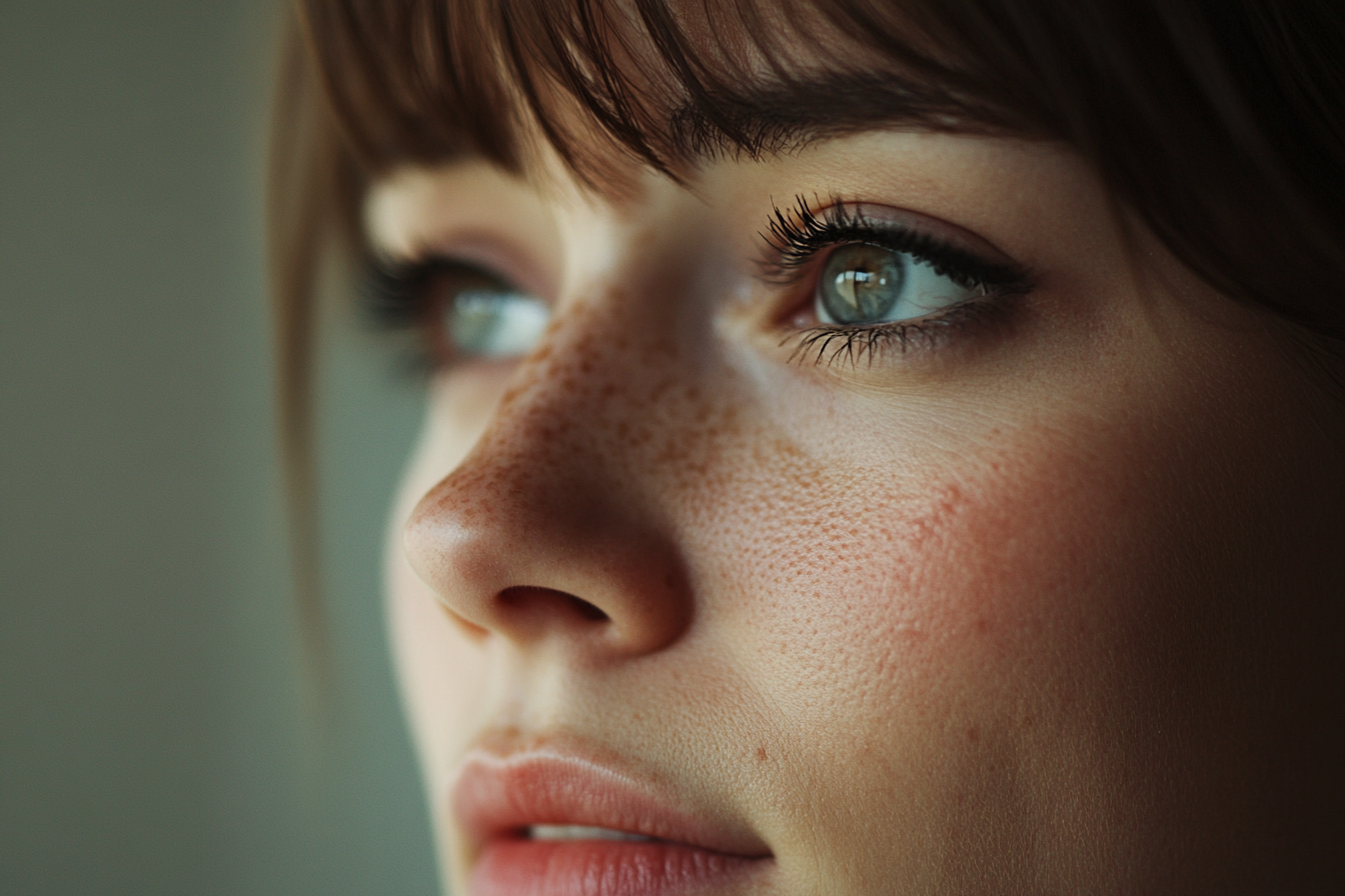 Une femme au regard chargé d'émotion | Source : Midjourney