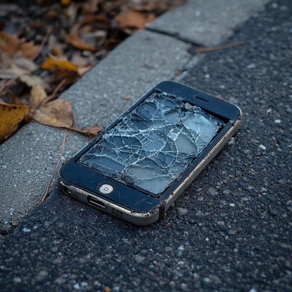 A broken phone | Source: Midjourney