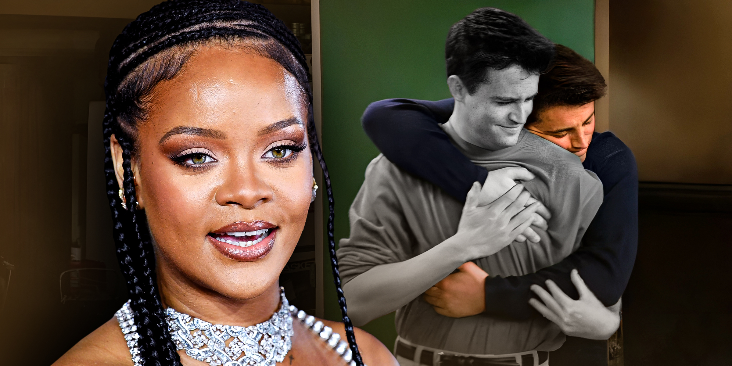 Rihanna | Matthew Perry et Matt Le Blanc | Source : Getty Images | YouTube