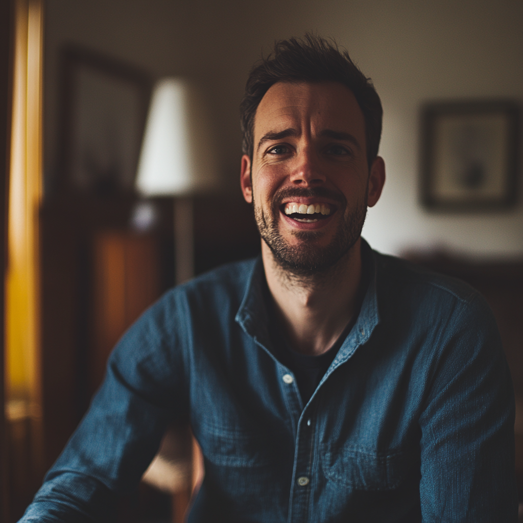 Un homme souriant | Source : Midjourney
