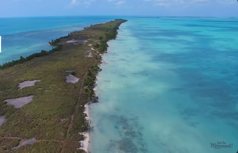 L'île de 104 acres de Leonardo DiCaprio, Blackadore Caye, d'après une vidéo datée du 21 avril 2016 | Source : YouTube/@WillMitchellBelize
