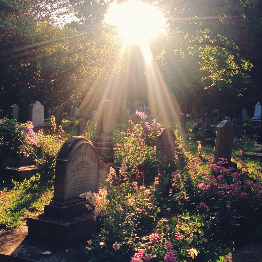 Un cimetière | Source : Midjourney