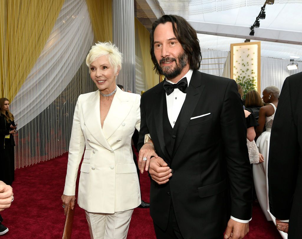 Patricia Taylor et Keanu Reeves à la 92ème cérémonie annuelle des Oscars à Hollywood et Highland le 09 février 2020 à Hollywood, Californie. | Photo : Getty Images