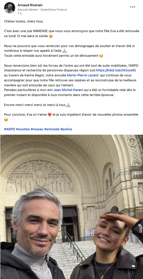 Capture d'écran I Source : LinkedIn Arnaud Riverain