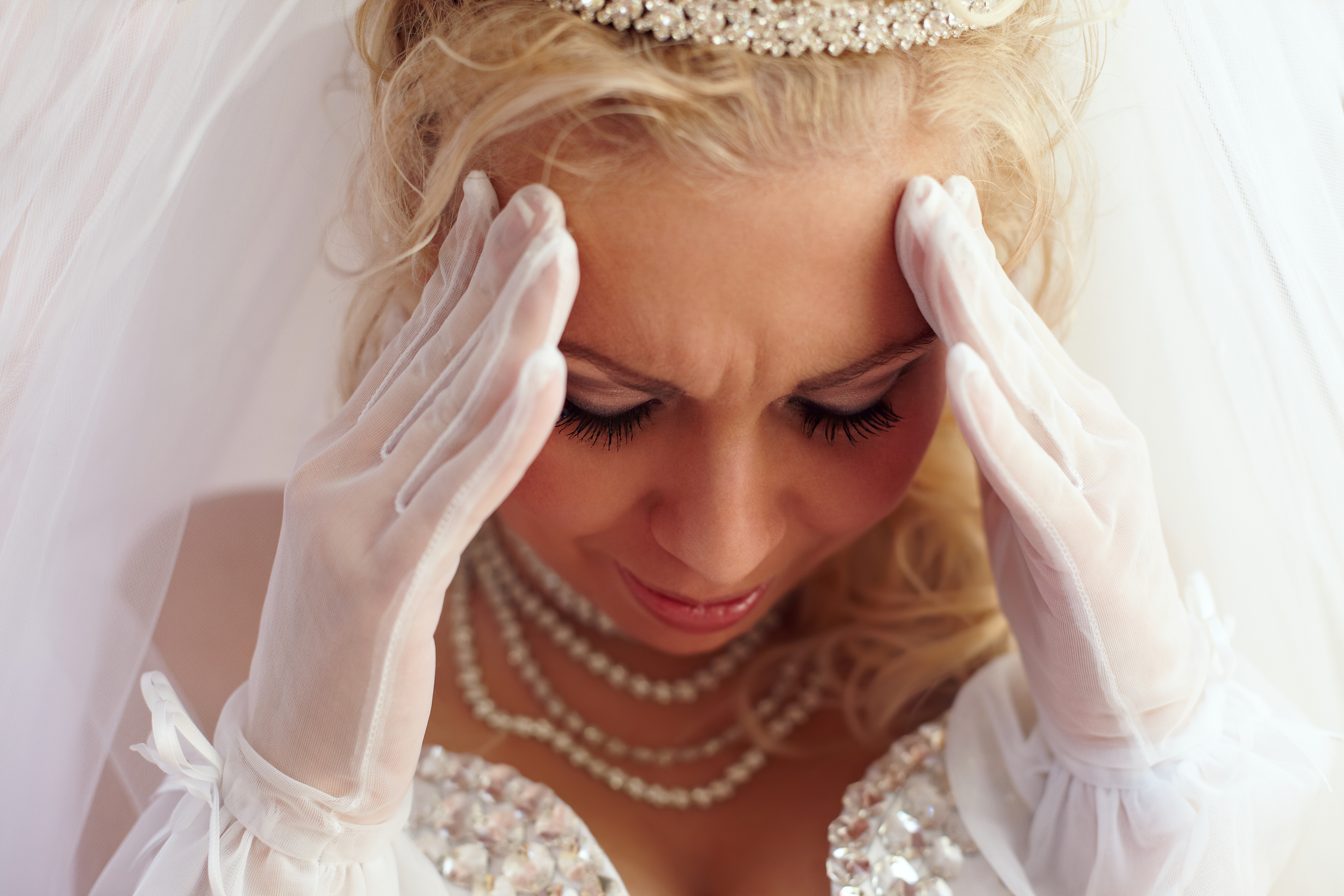 Une mariée stressée | Source : Shutterstock