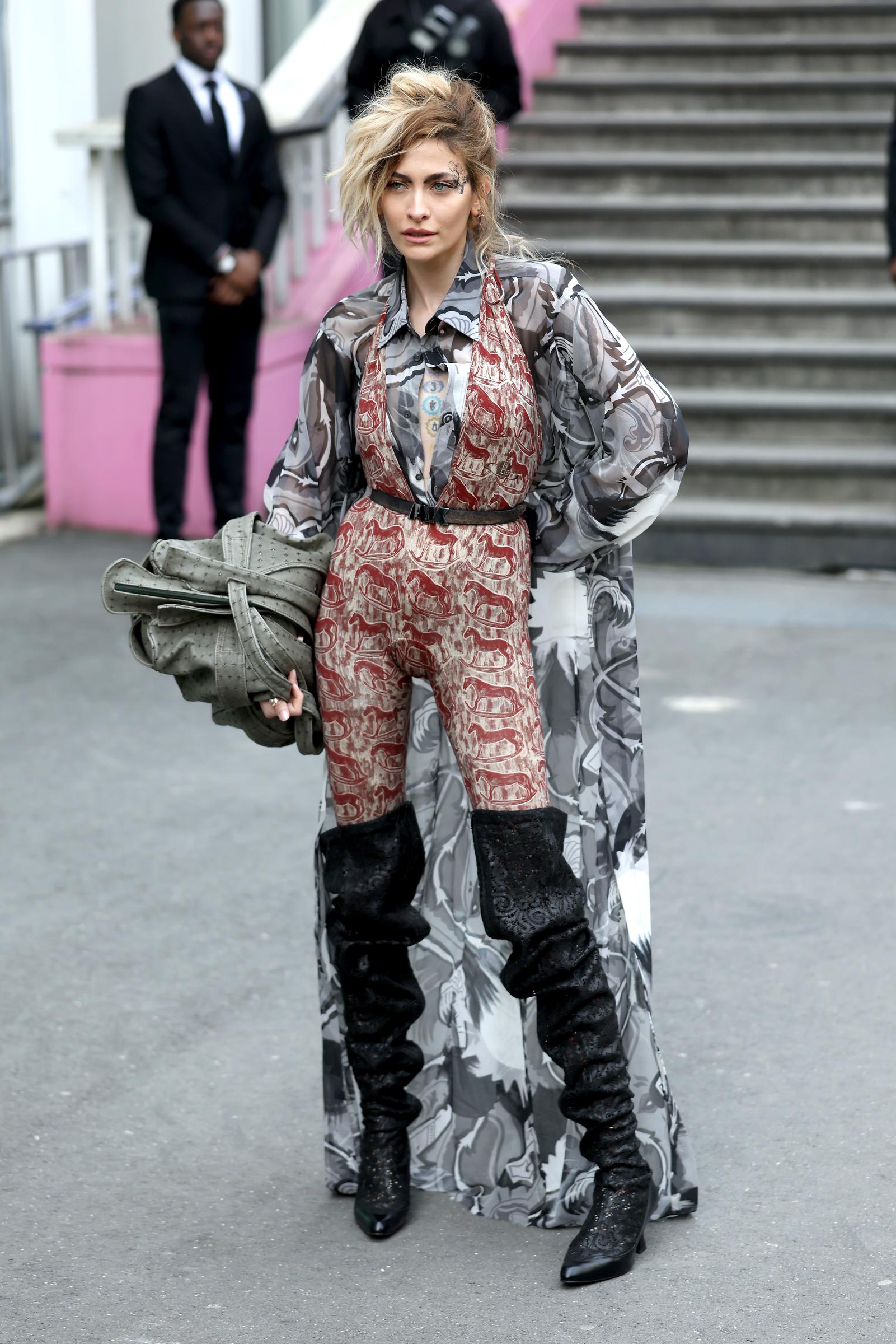 Paris Jackson assiste au défilé Vivienne Westwood Womenswear Automne/Hiver dans le cadre de la Fashion Week de Paris, le 7 mars 2026 en France | Source : Getty Images