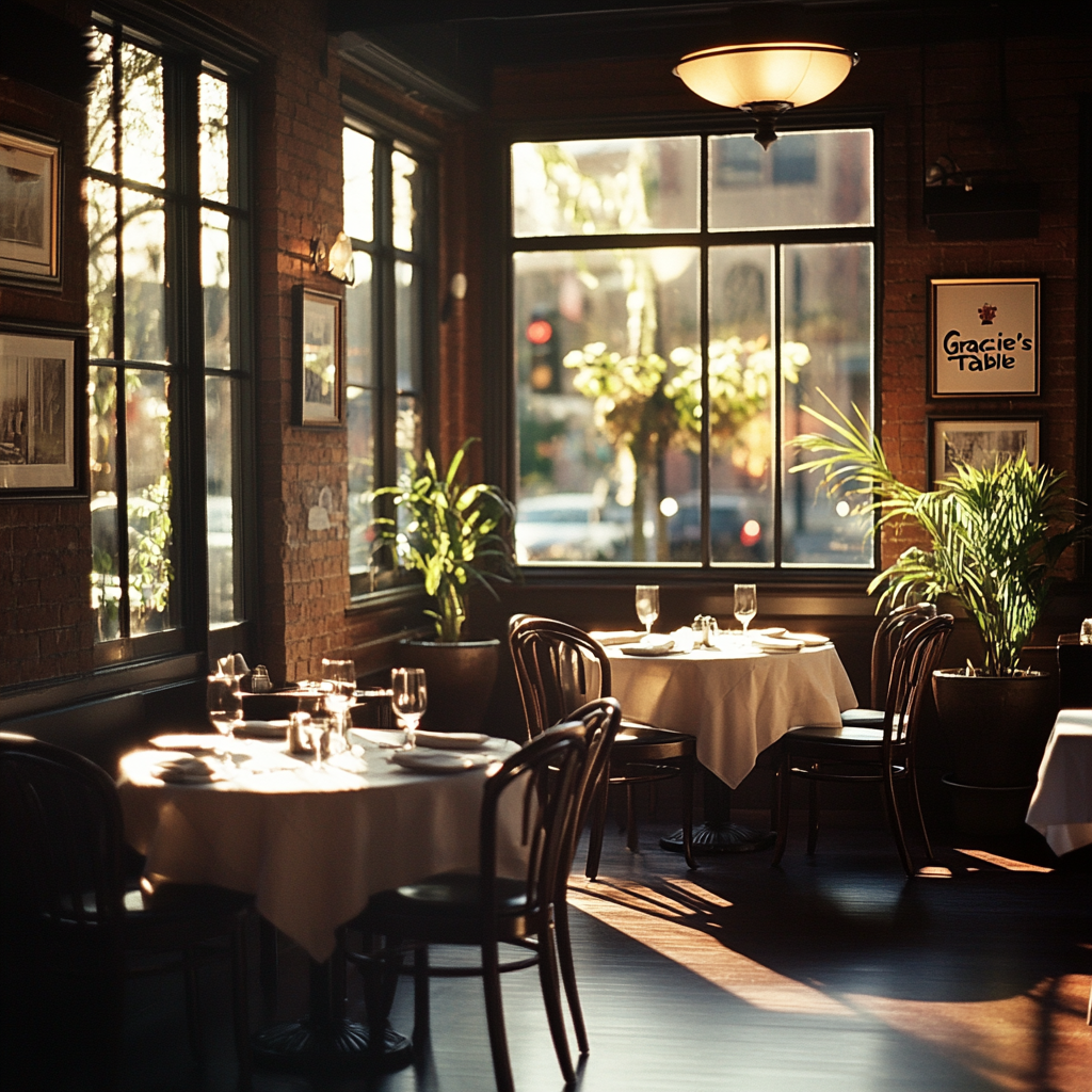Un restaurant appelé Gracie's Table | Source : Midjourney