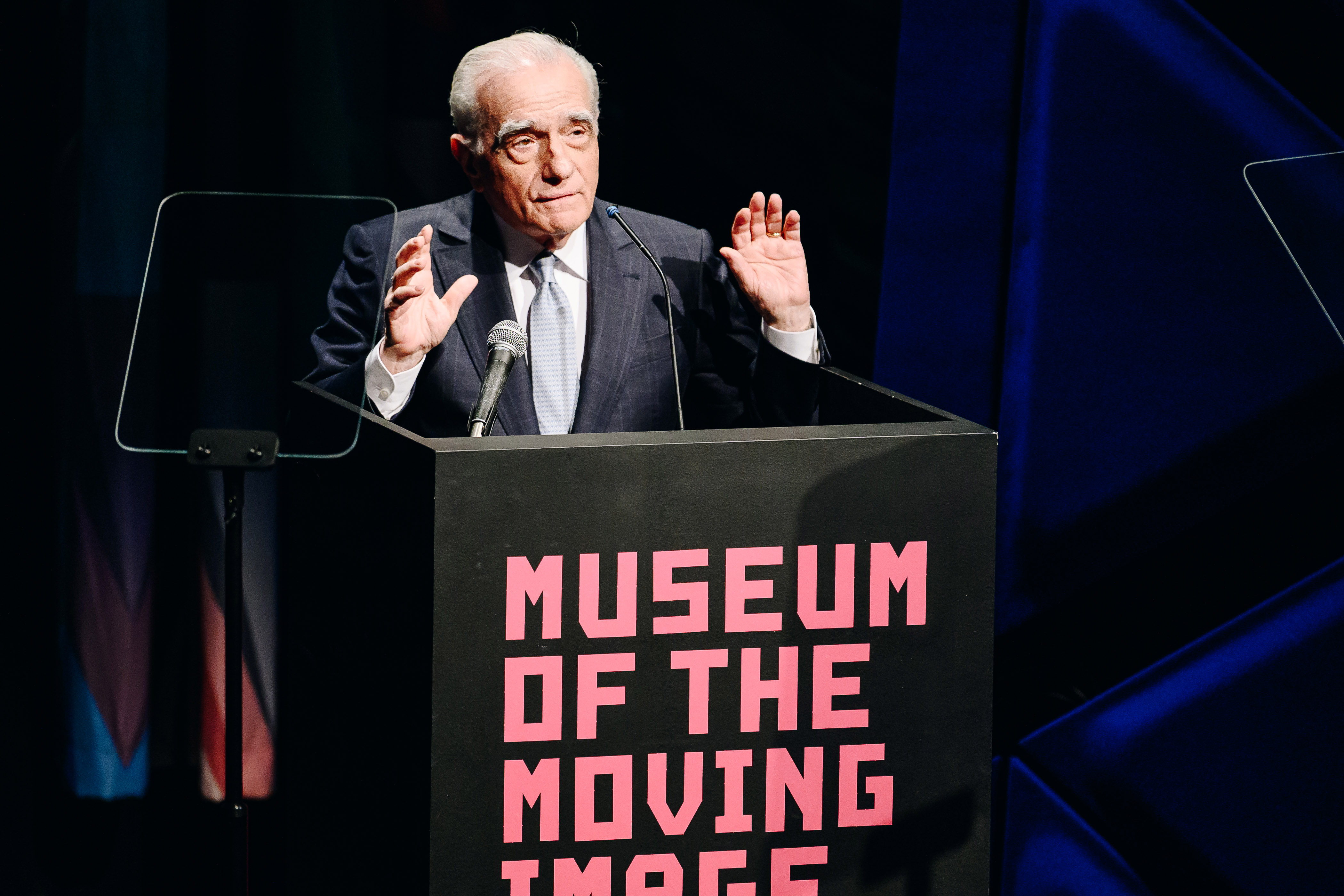 Martin Scoresese prenant la parole lors des Spring Moving Image Awards à New York le 6 juin 2023 | Source : Getty Images