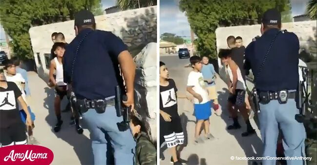 Un policier obtient sa punition après la publication d'une vidéo choquante où il a pointé son arme sur des enfants