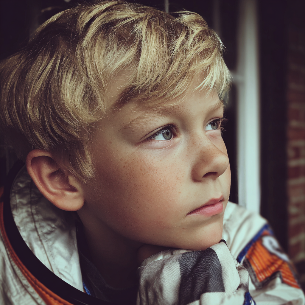 Un petit garçon en costume d'astronaute | Source : Midjourney