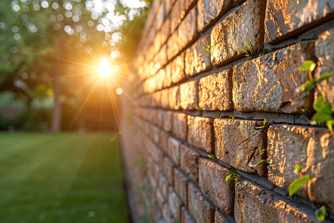 Une vue rapprochée d'un mur de briques | Source : Midjourney