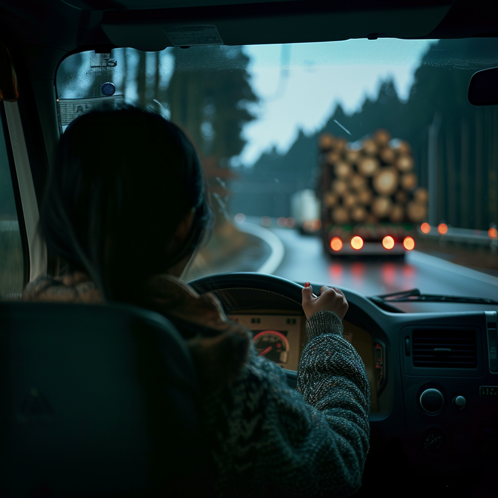 Une femme au volant | Source : Midjourney