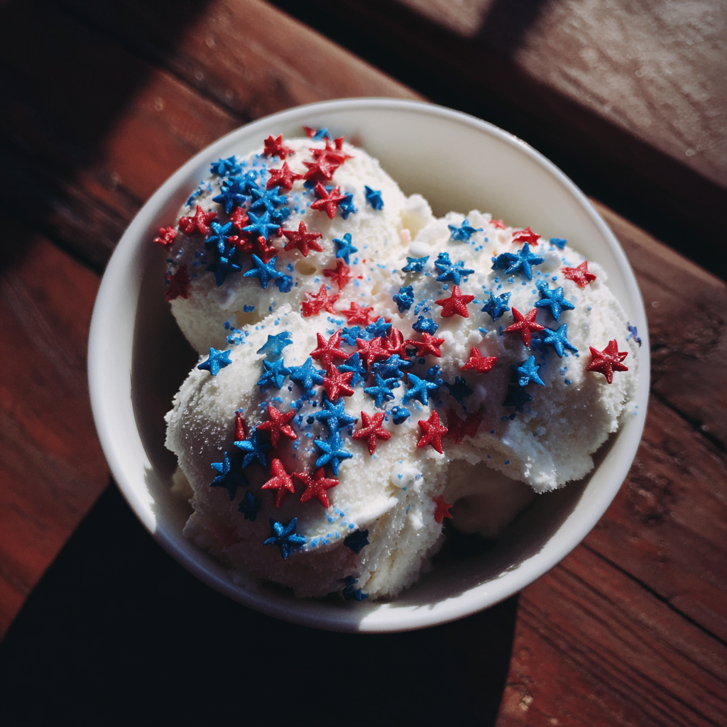 Un bol de crème glacée avec des paillettes | Source : Midjourney