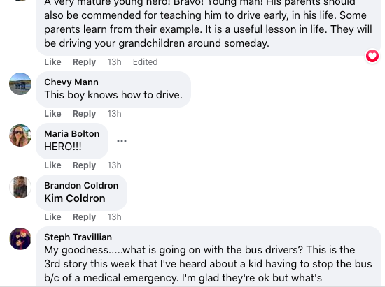 Commentaires sur Dillion Reeves, 13 ans | Facebook.com/Inside Edition