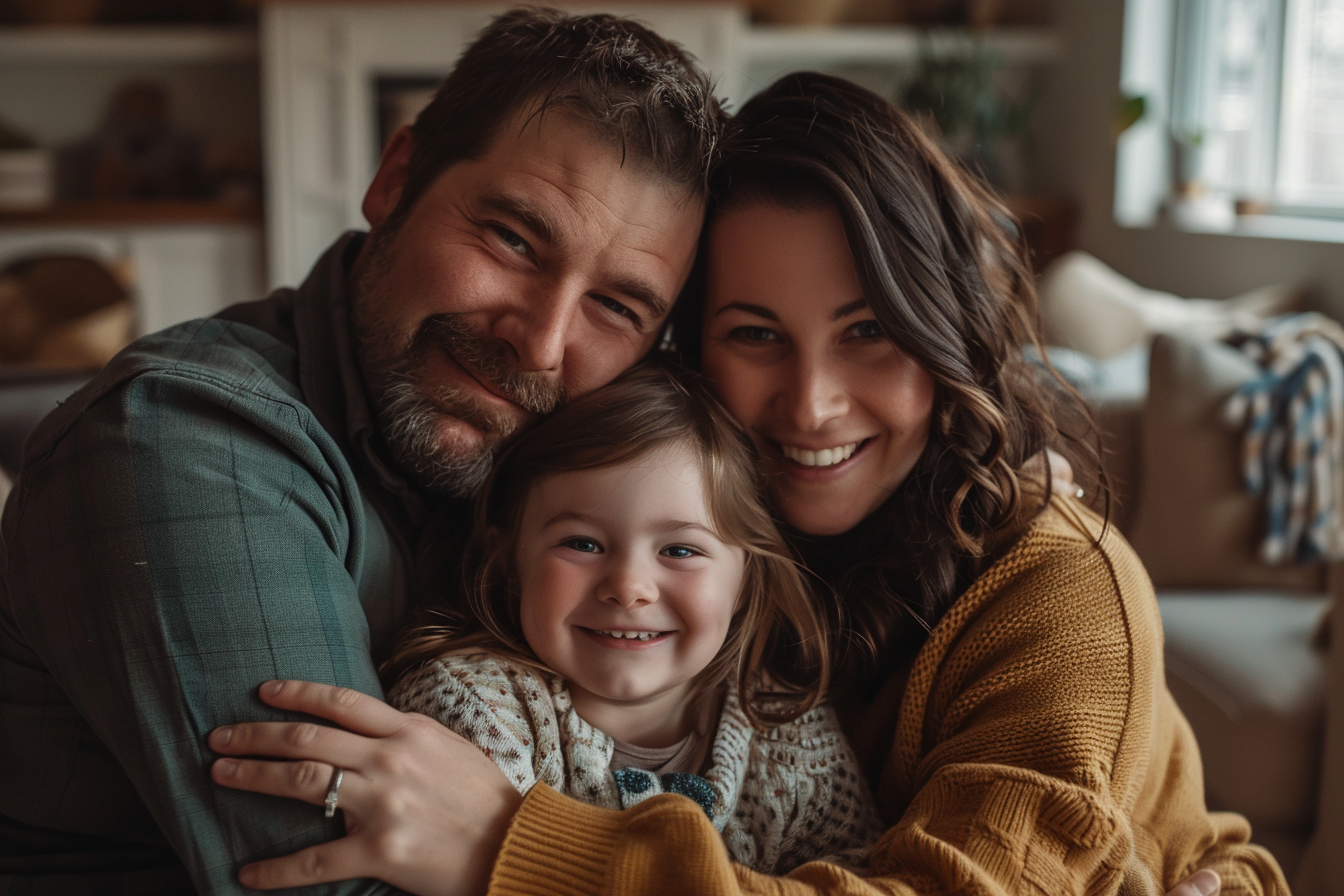 Un couple avec sa fille | Source : Midjourney