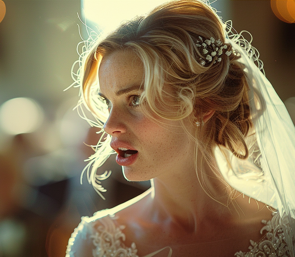 Une mariée qui parle avec colère à quelqu'un | Source : Midjourney