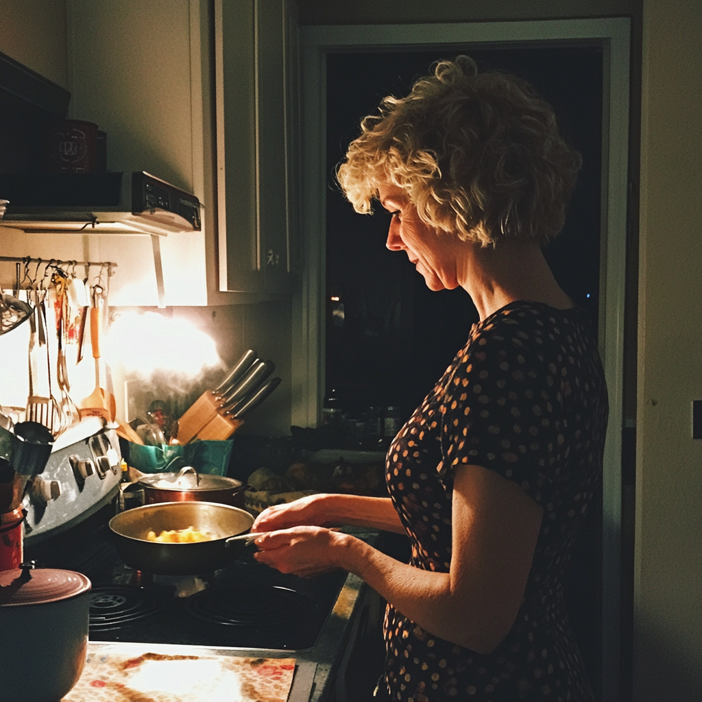 Une femme dans une cuisine | Source : Midjourney